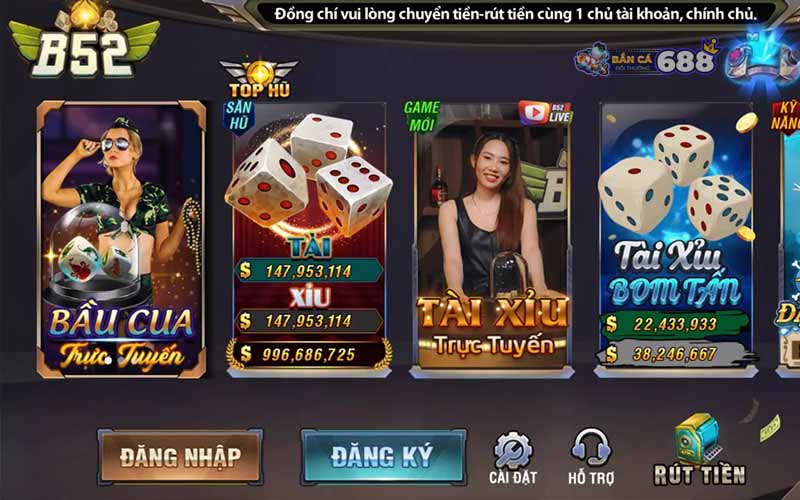 B52 là cổng game nổi tiếng với uy tín và chất lượng hàng đầu