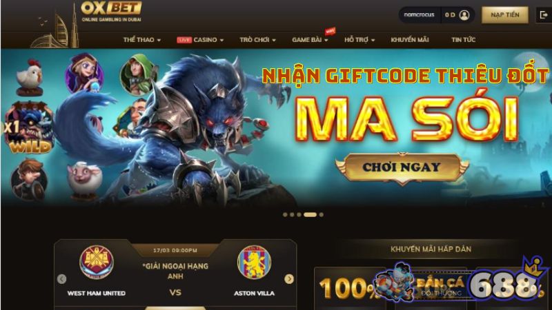 Hướng dẫn cập nhật code về Giftcode tại Oxbet