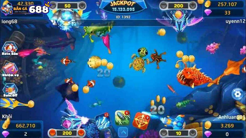 Cổng game cung cấp hình thức bắn cá trực tuyến với giao diện đẹp 